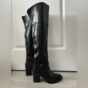NEW Franco Sarto Size 6M Thigh-High 3” Heeled Boots - Black